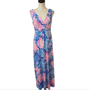 NWT Lilly Pulitzer Sloane maxi dress tropical beach print Sway With Me size M